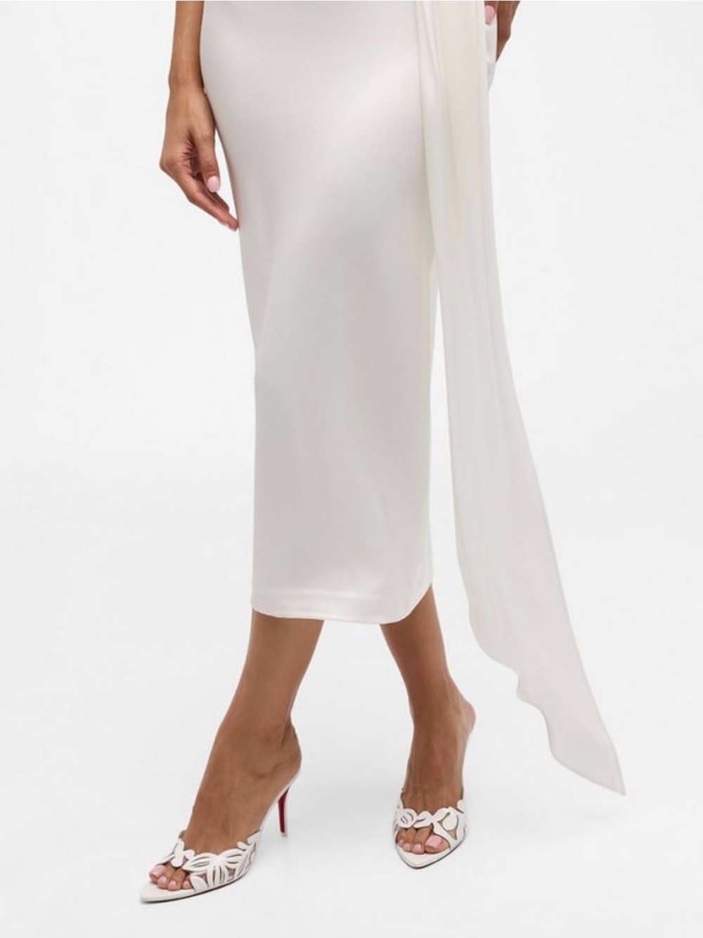 Christian Louboutin  white Petunia MULES